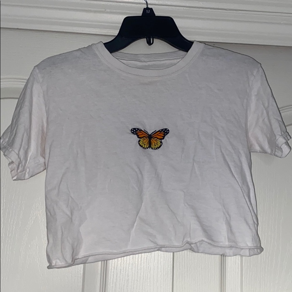 Brandy Melville Serena Butterfly Graphic Top